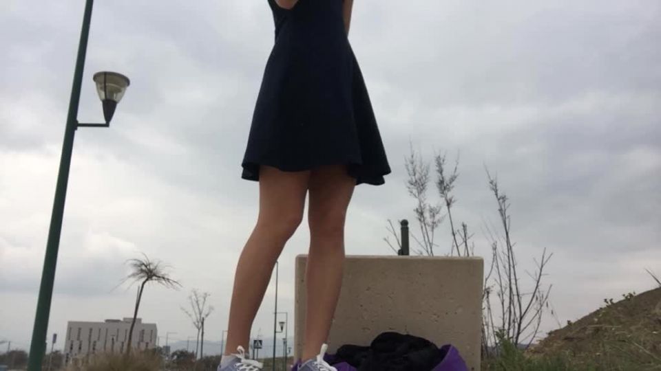 Ivy RosesSidewalk Public Naked Cum