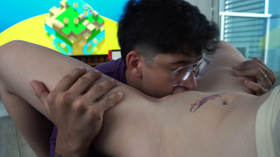 6247 I Coño Lack mientras juega Nintendo - Bastian Blanc