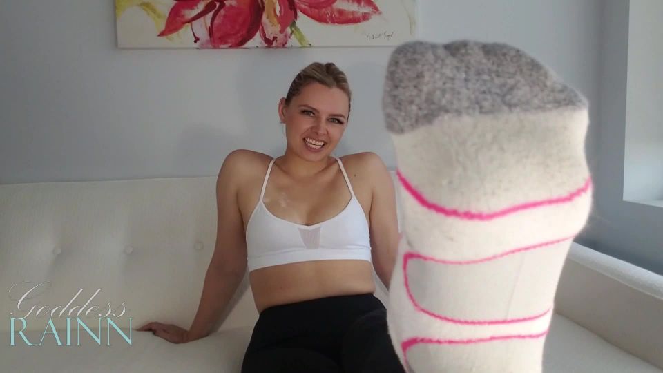 free adult video 46 Goddess Rainn – Stinky Gym Socks For you on femdom porn pantyhose foot fetish