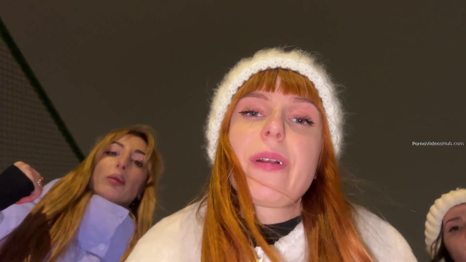 Petite Princess Fem Dom - Amateur Public POV Foursome Spitting Humiliation In Winte - Handpicked Jerk - Off Instruction - Spit fetish