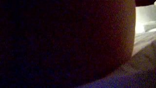 Hot horny girlfriend fingering pussy while anal fuck