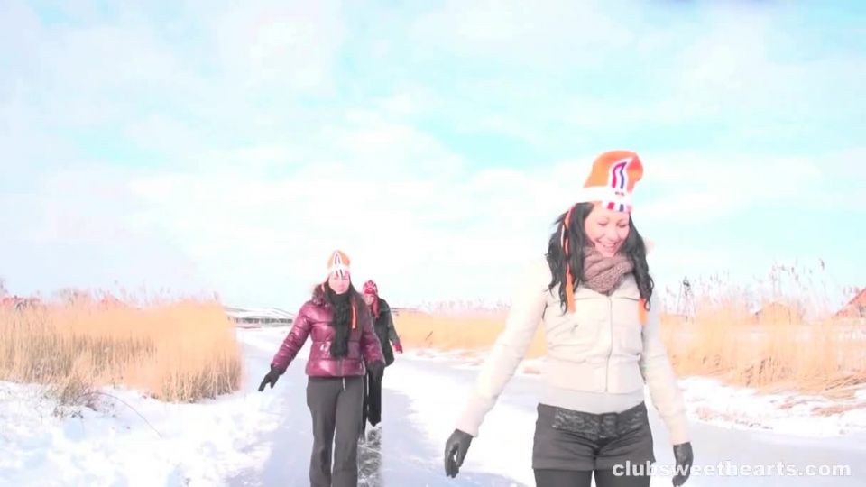 Ice skating at Zaanse Schans Public
