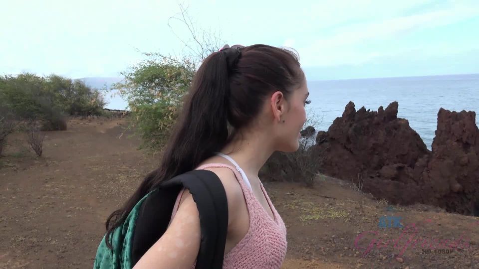 Brooke heads to the cliffs with you to fuck outdoors!!!
