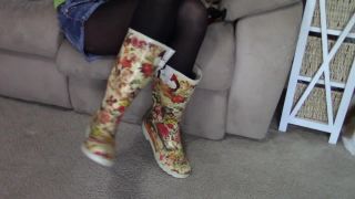 Pt 1 Buddas parque de juegos - muñeca cara botas de lluvia rebote y cruzado