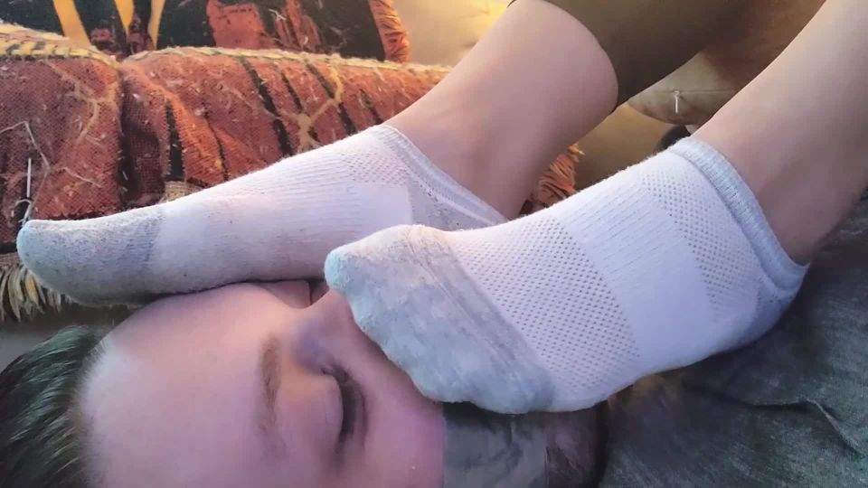 xxx clip 48 foot fetish erotica feet porn | VANCITYSOCKS - Smushed Face Under Foot After The Gym | footworship