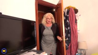 Senora Fina  Curvy big breasted mature Senora Fina loves her toy boy meat