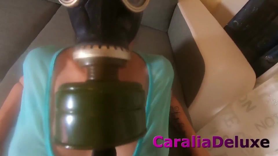 CaraliaDeluxe - Mit der Gasmaske durchgefickt [FullHD 1080P] on amateur porn amateurs sexy young