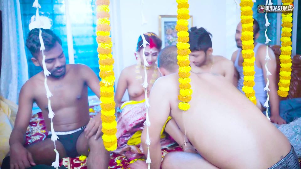 Star Sudipa - Before Wedding Indian Wife Gang Bang Fucked By 4 Groomsmen (Teen)