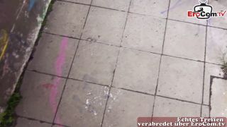 Skinny German Blonde Milf Pick Up Online For Outdoor Sex.