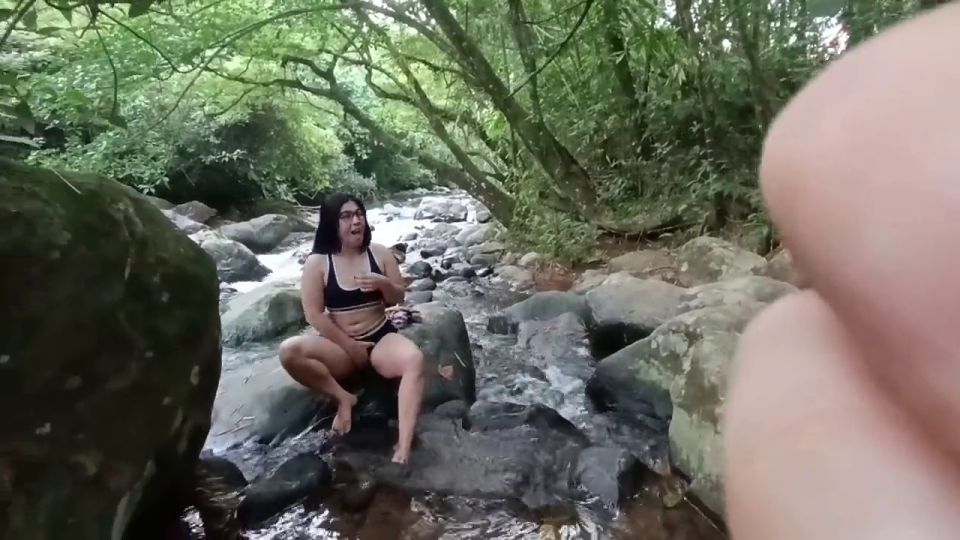 Amateur Latina PART ONE they take me to the river and they make me SUCK and IT COMES IN MY FACE.. I love nature