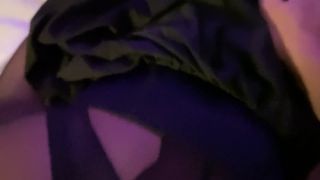 Mirror Game With Fucking Pantyhose And Cum On Her Ass.