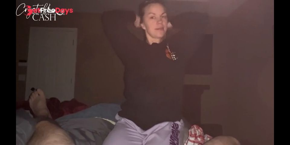 Best ASMR POV Hot Blonde MILF Crystal Cash Sucks Husband Dry