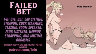 Miss Lofn - [F4F] Failed Bet - Warming your Girlfriend's Strap is A LOT Harder than it Looks [IMPROV] [SAPPHIC]