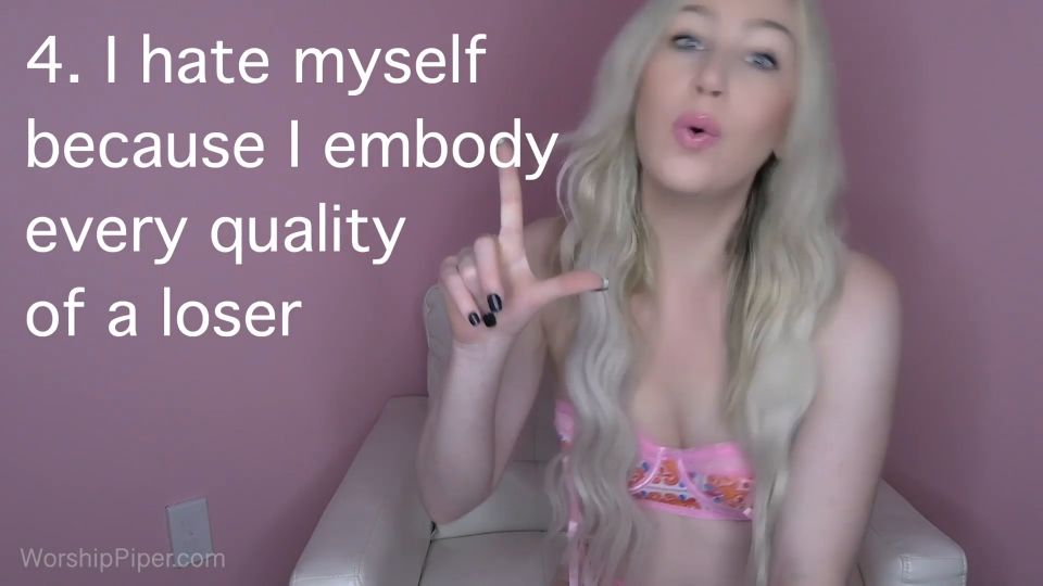 Piscina Sexo interracial porno Princesa Piper - Self - Odio Mantras - Escogidos Imbécil - Fuera de Instrucción - Juegos