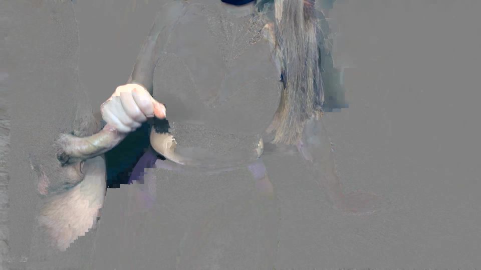 Alina Rose YOUNG TEACHER HANDJOB ON HER BIG TITS IN PURPLE PANTYHOSE