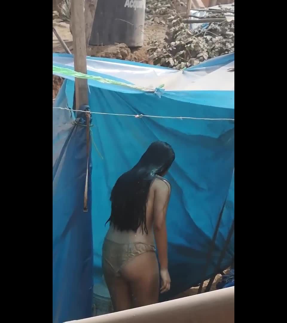 free porn video 22 hardcore fast sex Outdoor Shower Spy Video, amateur on amateur porn