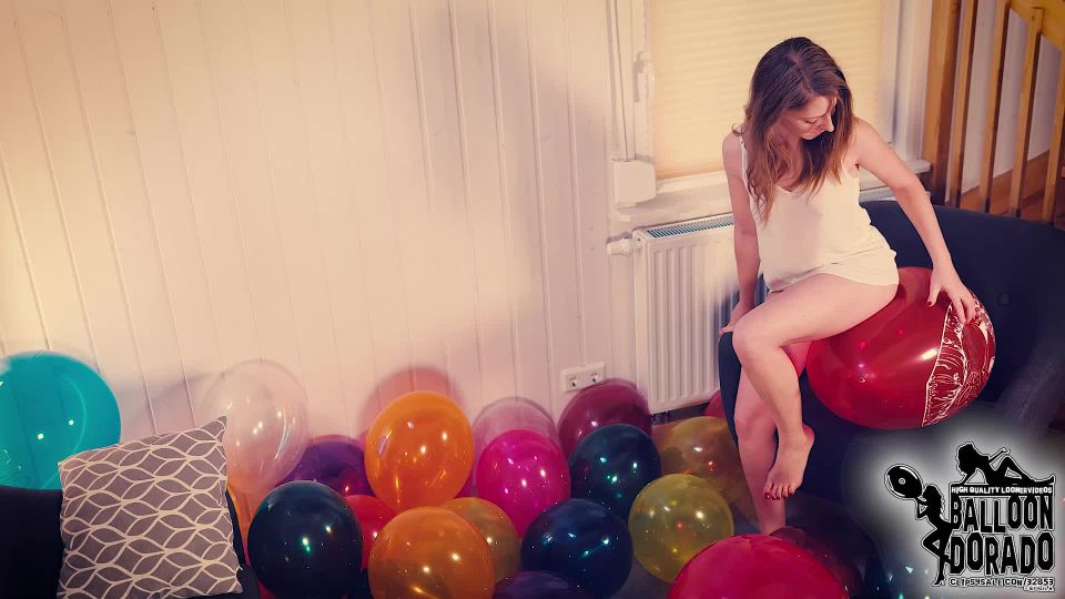 online xxx video 6 clothing fetish femdom porn | Balloondorado - Vanessas Ballondrop and Unique 16 Sitpops HD Version - FullHD 1080p | femdom