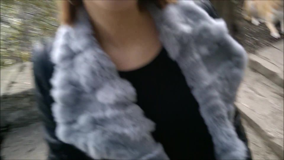 [Amateur] Public sex during walking the dog