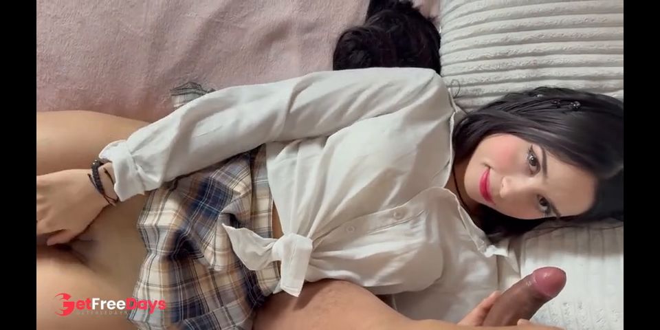 Horny Classmate Insists Me to Eat Her Soft and Juicy Young Pussy