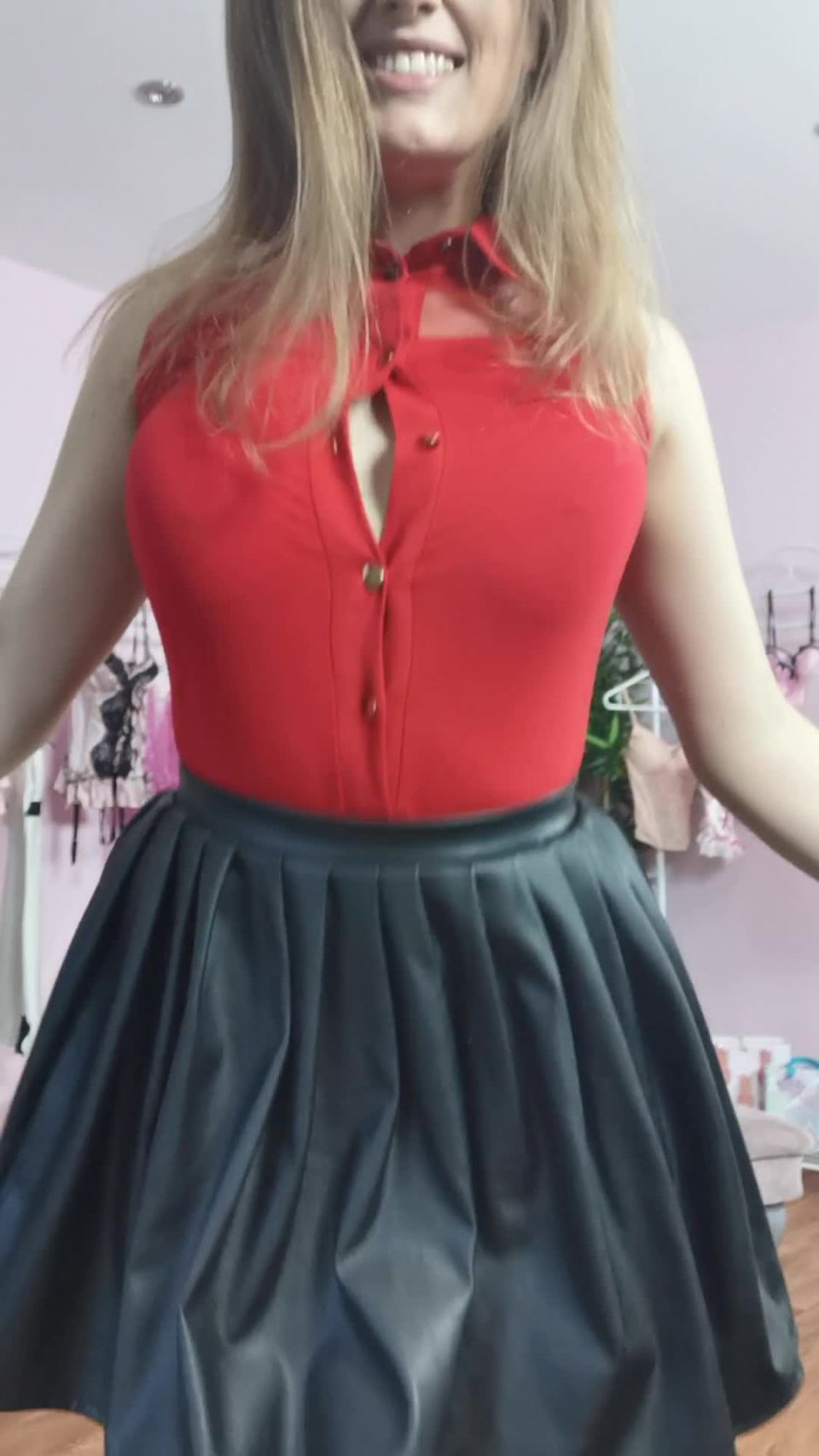 LottiiRose Lottiirose - leather skirts and buttons popping 27-11-2019