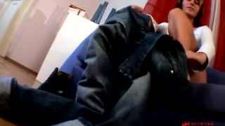 Newcomer spreads her sexy legs casting Dagmar Just