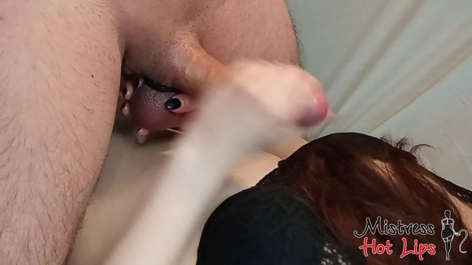 5 ruined orgasms, cumshots on long hair Mistress Hot Lips...