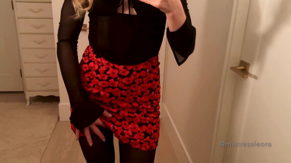 online xxx clip 3 Mistress Leora – Date night outfit – Wolford stockings and Jimmy Choo heels on pov superman femdom