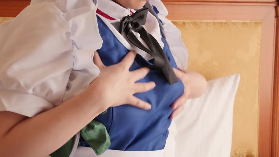 [supermisses.com] こすっち The ultimate shaved beauty big tits maid advent! The erotic tongue wriggle is superb!