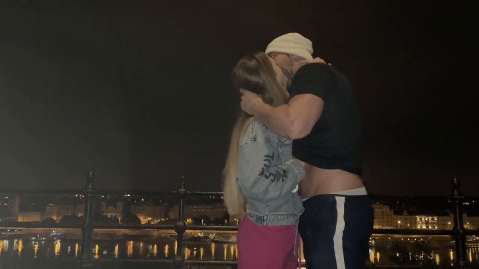 Blowjob on the street of Budapest [720p] - Teen