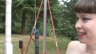 Casa de Gord18 08 03 Anna Rose - Envuelto y suspendido Hogtie (Entrevista)