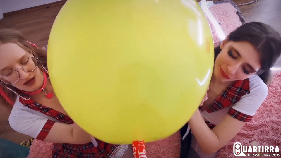 Quartirra - Q921 Mariette and Cosette make you pop balloons with your wood -  (FullHD 2024) New Porn