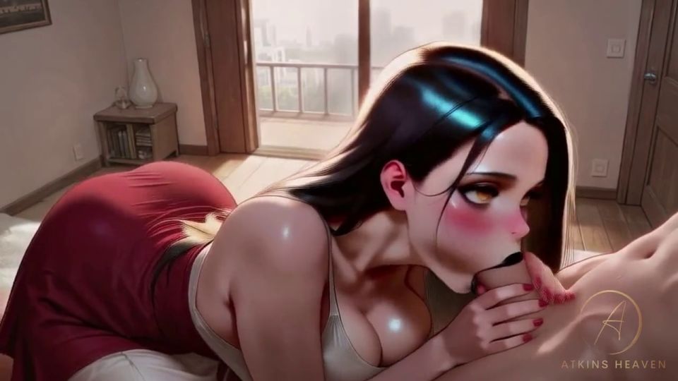 La esposa de la vecina gótica antojando pollas enormes mientras el esposo está lejos