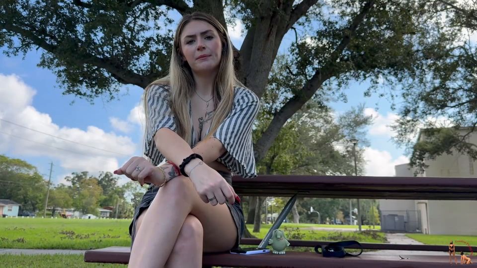 Femdom Puppy Play - London Evans Brings Her Boyfriend To The Park 1920P - Dirty talk