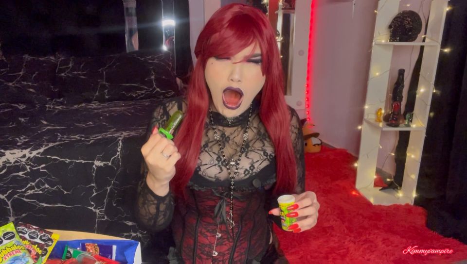 KimmyVampire - A vampire React to Mexican Candies