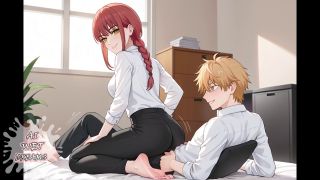 AI Wet Dreams - Makima DOMINATES YOUR CUM! - ASMR/JOI