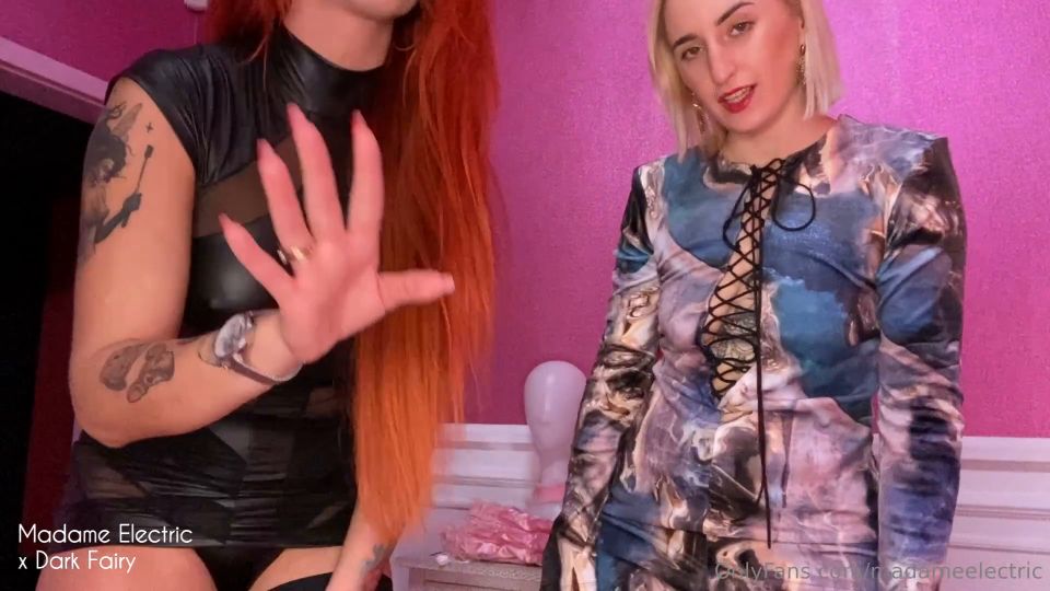 online video 31 clubdom femdom pov | Madame Electric – You’ll Become Our Sweet Sissy Slut | masturbation instructions