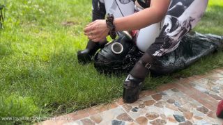 LoyalFans Mistress Tirza Outdoors FemDom Mummify Humiliation