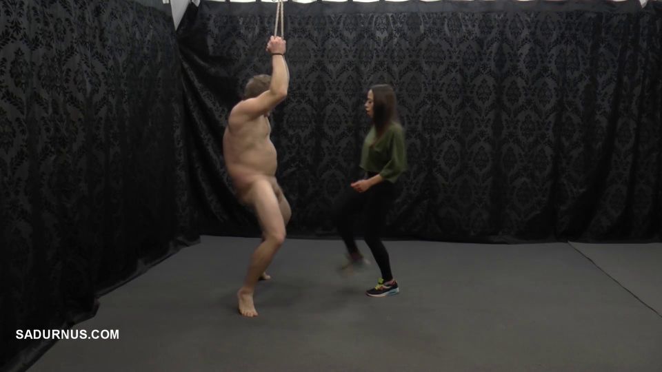  Femdom  Sadurnus: Ballbusting Workout - Mistress Nomi Kicks His Cock   Femdom