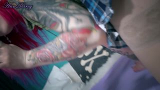 Ann Darcy - Rear view footjob in miniskirt and stockings ...