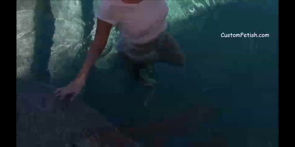 Custom Fetish - Farrah Wets Her White Cotton Underwear - Fetish