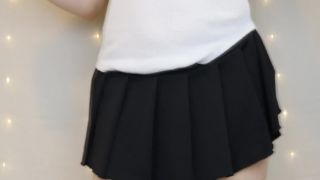 clip 17 Ava Luna – Miniskirt Tease on solo female silk fetish