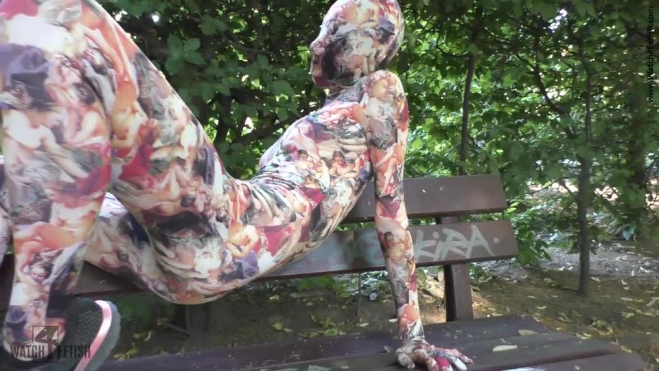 xxx video clip 15 Secretly in the park - catsuit - femdom porn femdom telegram