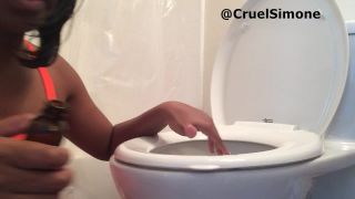 adult video 14 underwater fetish collection CruelSimone Popping Toilet Licking Loser., humiliation on pov