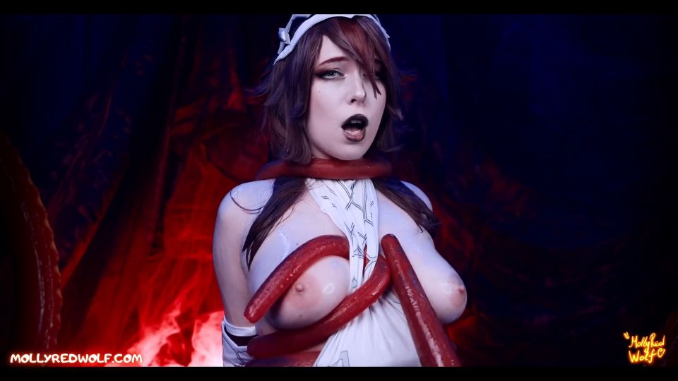 fetiche Genshin Impacto Oración equivocada de la Rosaria MollyRollyRolfo Rojo MollyRolfo [FullHD 1080p] 2025 fetiche