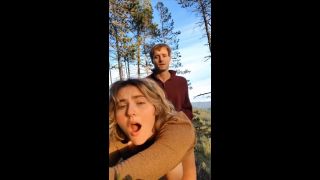 Sacred Sexytime - Real Amateur Couple Squirting and Screaming Outdoors in Nature