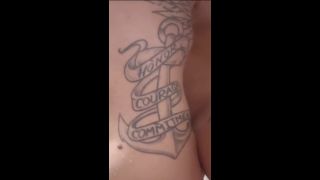 Yallternative Couple - Tiny goth gf gets fucked in the shower, cum explosion from between thighs