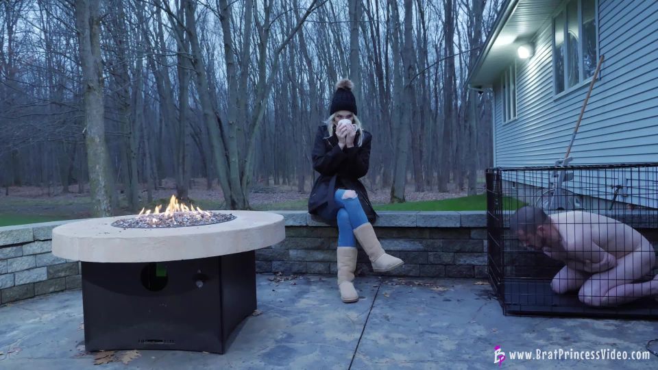 adult clip 7 Amber - Hoses Down Slave In Freezing Weather, busty blonde porn videos on fetish porn 