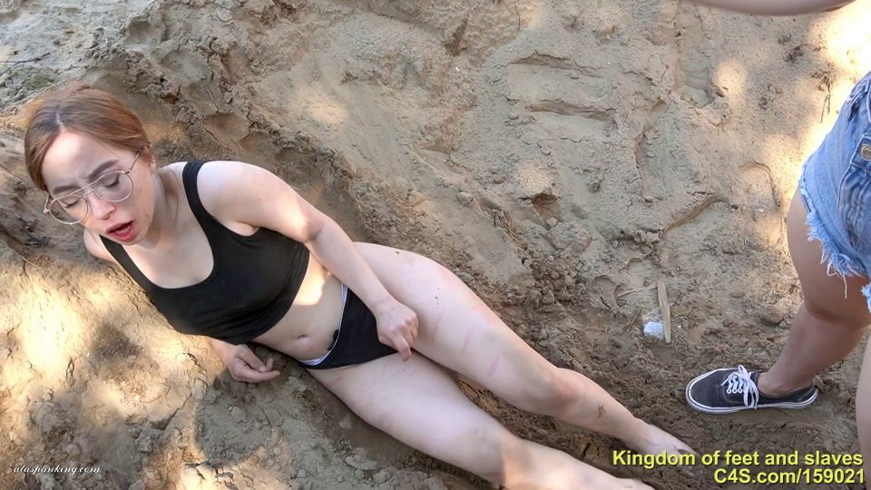 First spanking experience -  Foot Worship