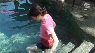 Custom Fetish - Mary Jane Fully Clothed in Pool - Fetish