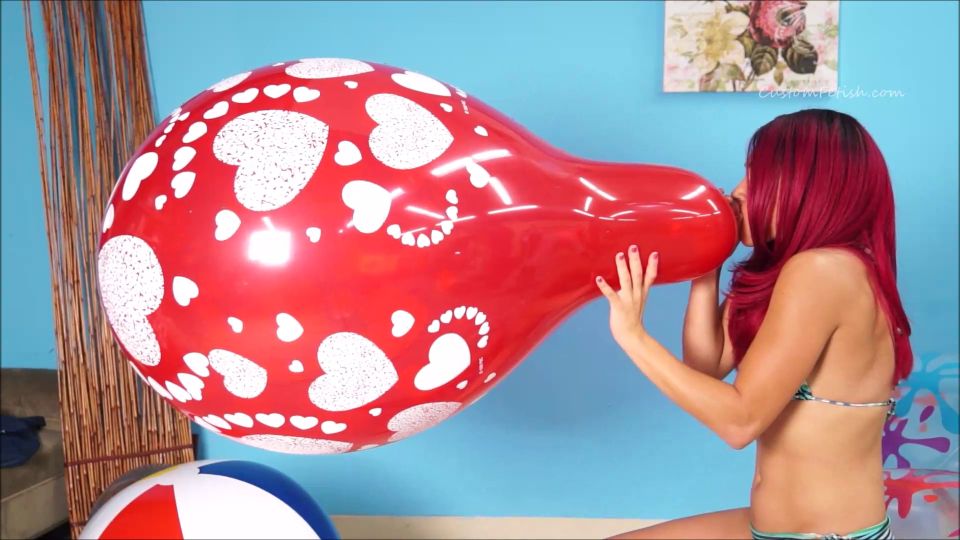 Fetiche personalizado - Cherri sopla 2 globos Q24 - Fetiche